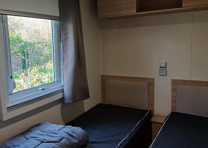 Mobil-home -clim, Tv, Lv- Le Des Rêves 4 étoiles - Mh-a009 Parque de Campismo Lattes