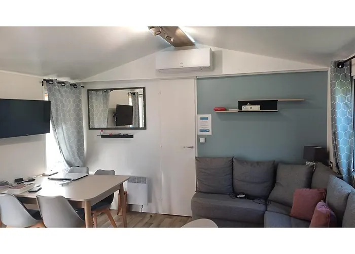 Parque de Campismo Mobil-home -clim, Tv, Lv- Le Des Rêves 4 étoiles - Mh-a009 *